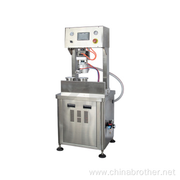 GJV-20 Glass 2 Bottle Jar Vacuum Capping Machine